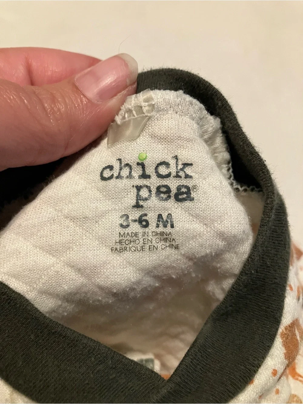 chick pea Woodland Animals Footed One-Piece